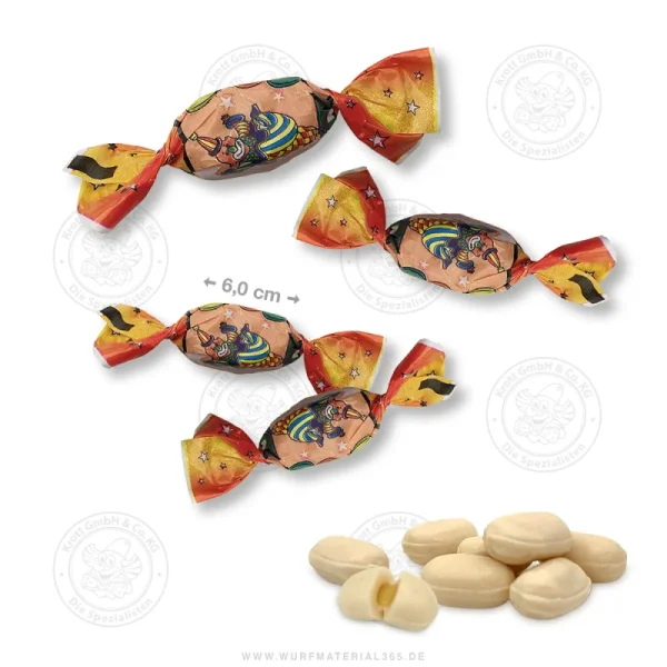 1 Kilo gewickelte Kaubonbons in bunter „Clown“-Folie mit Fruchtsaftfüllung - Lebensmittel Sale – Große Auswahl & Top Preise | Kostenloser Versand ab 40€