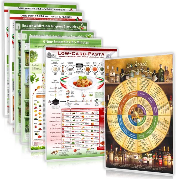 [7er Set ] Mix & Cook: Die Kartenküche – 7 Helfer für genussvolle Momente, Fitness und effizienten Küchenzauber - Lebensmittel Sale – Große Auswahl & Top Preise | Kostenloser Versand ab