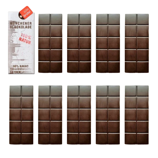 1+9 Refill Münchener Schokoladen 60% - Lebensmittel Sale – Große Auswahl & Top Preise | Kostenloser Versand ab 40€
