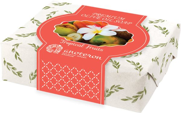 ‚Premium‘ Olivenölseife mit dem Duft Tropischer Früchte 100gr - Lebensmittel Sale – Große Auswahl & Top Preise | Kostenloser Versand ab 40€