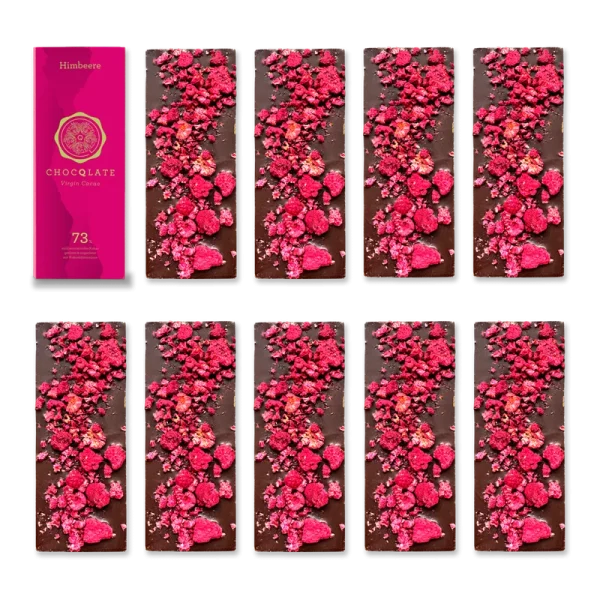 1+9 Refill Himbeer Schokoladen 73% mit Virgin Cacao - Lebensmittel Sale – Große Auswahl & Top Preise | Kostenloser Versand ab 40€