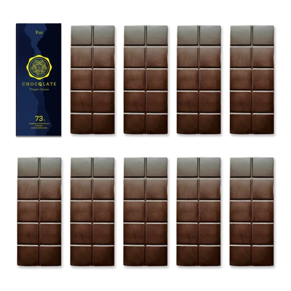 1+9 Refill PUR Schokoladen 73% mit Virgin Cacao - Lebensmittel Sale – Große Auswahl & Top Preise | Kostenloser Versand ab 40€