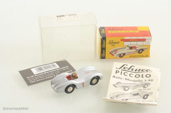 01181 Piccolo 702 Mercedes Stromlinie silber unbespielt Schuco Modellauto mit OVP Flyer 1:90 - Lebensmittel Sale – Große Auswahl & Top Preise | Kostenloser Versand ab 40€