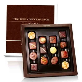 „Herzlichen Glückwunsch“ Kollektion mit 14 Pralinen - Lebensmittel Sale – Große Auswahl & Top Preise | Kostenloser Versand ab 40€