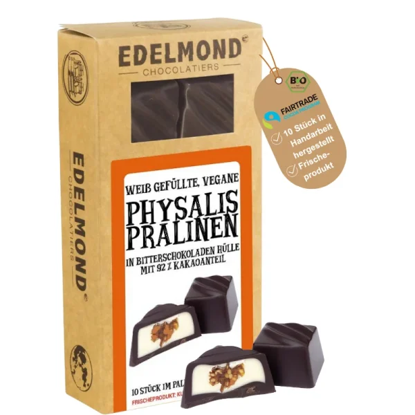 10 Physalis Pralinen weiß vegan gefüllt Bio 110g - Lebensmittel Sale – Große Auswahl & Top Preise | Kostenloser Versand ab 40€